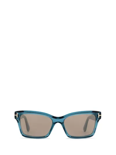 Tom Ford Eyewear Square Frame Sunglasses In Blue