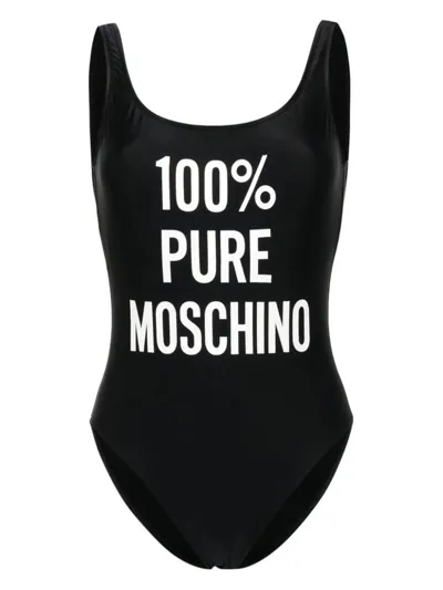 Moschino Logo Printed One In Black