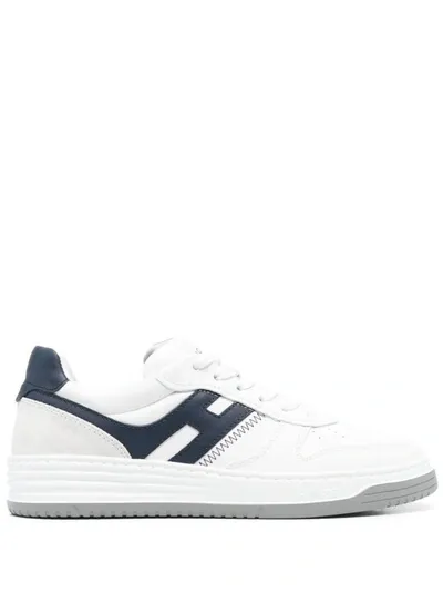 Hogan Logo-patch Low-top Sneakers In White