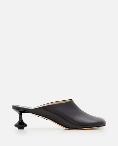 Loewe Toy Leather Mules In Black