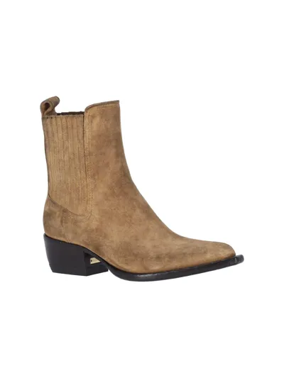 Golden Goose Ankle Boots Debbie In Brown