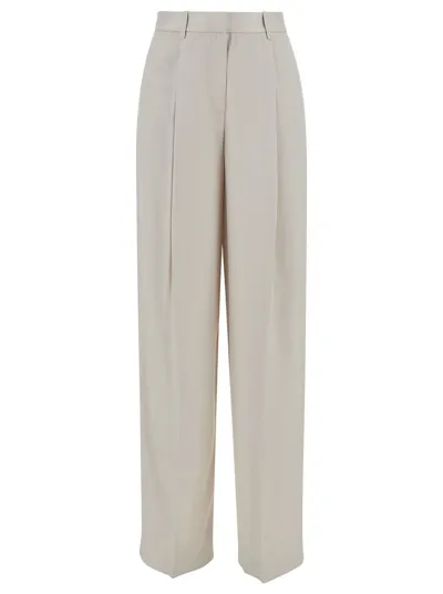 Theory Single Plt Pant.liq1 In Neutrals