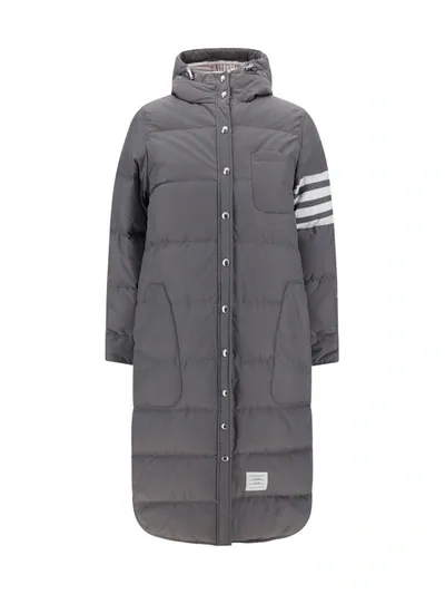 Thom Browne Oversized Down Jacket In Grey