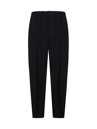 Jil Sander Tapered Leg Trousers In Black