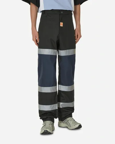 Martine Rose Safety Straight-leg Trousers In Navy