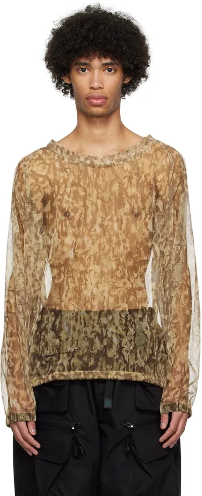 South2 West8 Beige Bush Long Sleeve T-shirt In A-horn Camo