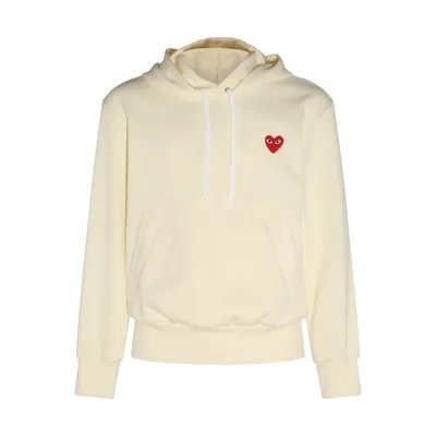 Comme Des Garçons Play Sweatshirt Comme Des Garcons Play Men In Ivory