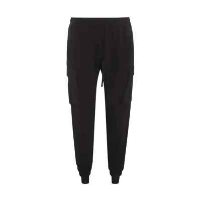 Thom Krom Black Cotton Cargo Track Pants