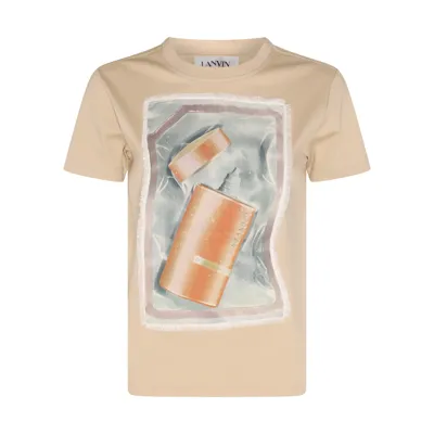 Lanvin Classic Scratch & Sniff T-shirt In Sand