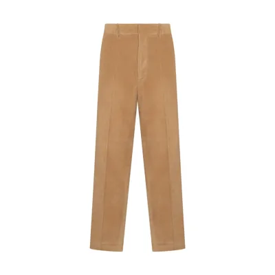 Palm Angels Corduroy Suit Tape Pants In Beige