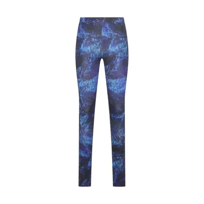 Off-white Off Aop Sleek Split Leggings In Blue