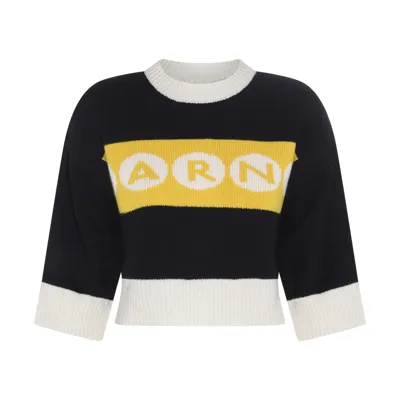 Marni Cropped Knit In Multicolor