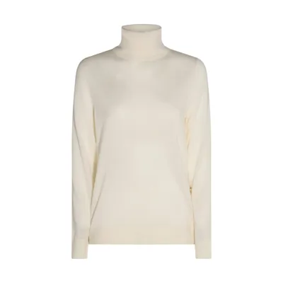 Michael Michael Kors Merino Sweater In Bone