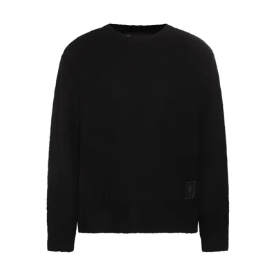 Neil Barrett Black Wool And Cashmere Blend The Perfect Sweater In Negro