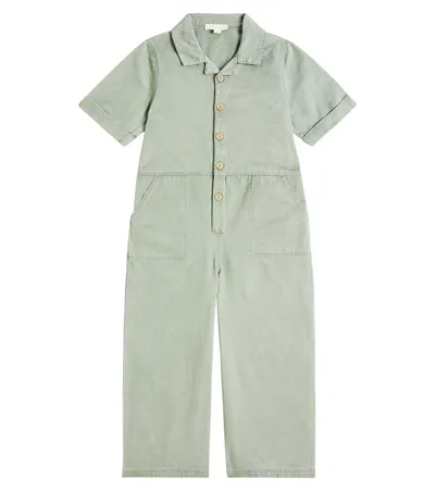 Louise Misha Kids' Obash Cotton Jumpsuit In Green