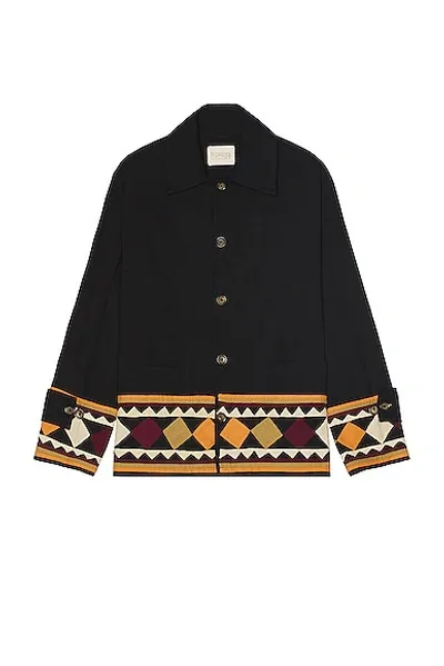 Harago Black Appliqué Jacket