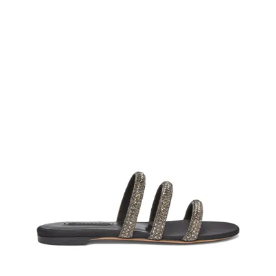 Casadei Stratosphere Slider - Woman Flats Jet Hematite And Black 37