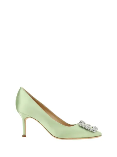 Manolo Blahnik Hangisi Pumps In Lgrn