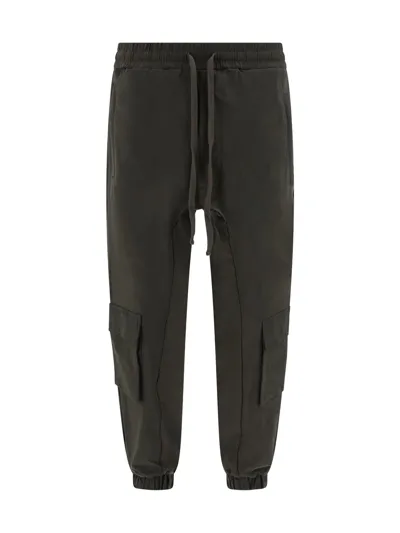 Thom Krom Drawstring Cotton-blend Pants In Ivy Green