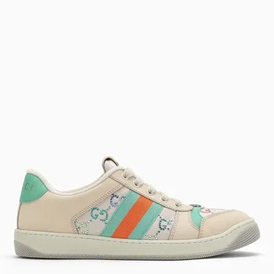 Gucci 30mm Screener Gg Canvas Sneakers In White