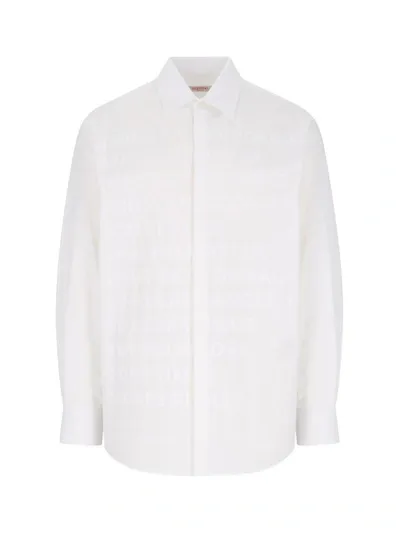 Valentino Cotton Shirt In White