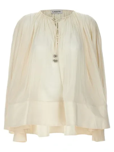 Lanvin Wide Blouse In Blanco