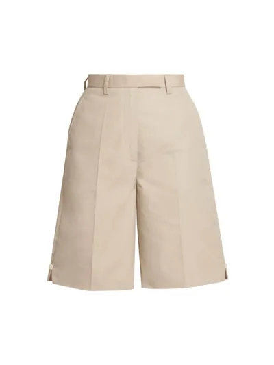 Thom Browne High Waist Short In Beige