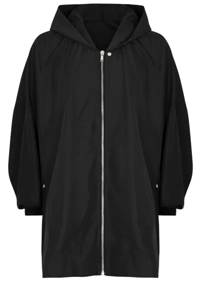 Rick Owens Jumbo Peter Hooded Jacket In Black