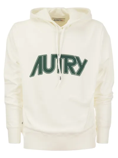 Autry Hoodie With Logo In White