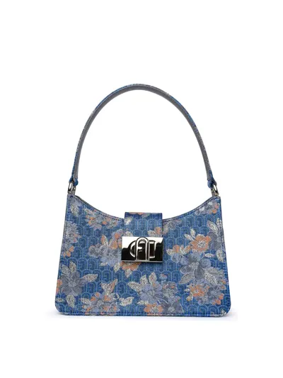 Furla 1927 Hobo Bag Small In Light Blue