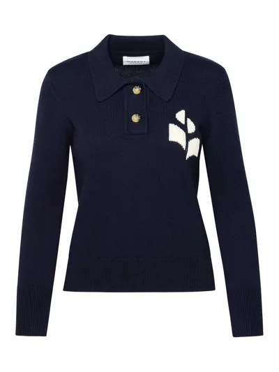 Isabel Marant Cotton Polo In Blue