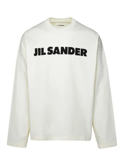 Jil Sander Logo T-shirt In White