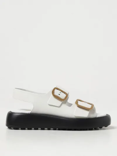 Tod's Flat Sandals  Woman Color White