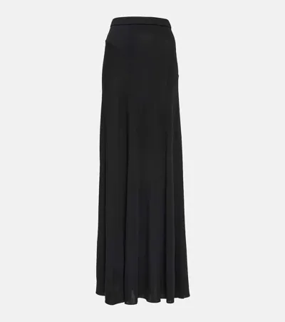 Tom Ford Black Elasticized Maxi Skirt In Lb999 Black