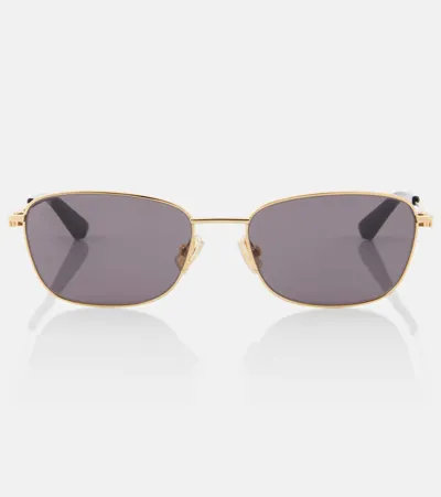 Bottega Veneta Square Sunglasses In Grey