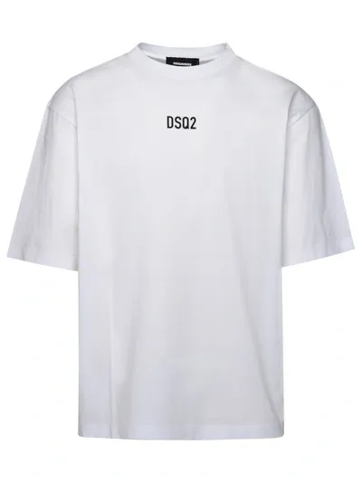 Dsquared2 White Cotton T-shirt