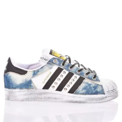 Mimanera Adidas Superstar Indigo Bleached Custom