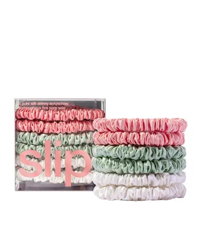 Slip 6-pc. Pure Silk Skinny Scrunchies Set In Bellerose