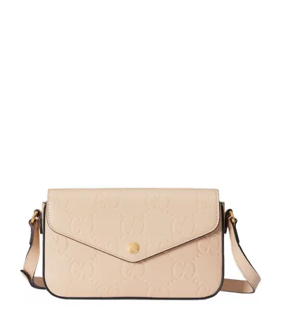 Gucci Gg Super Mini Shoulder Bag In Nude