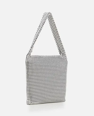 Rabanne Cabas Shoulder Bag In Silver