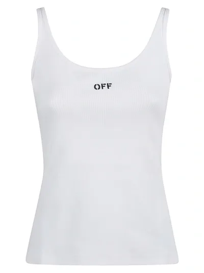 Off-white Rib Tank Top