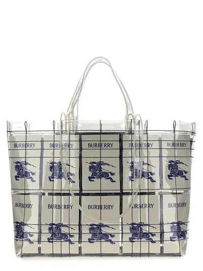 Burberry Ekd Label Tote Bag In Multicolor