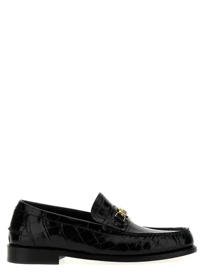 Versace Medusa 95 Loafers In V Nero Oro