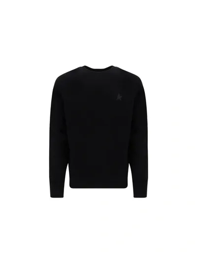 Golden Goose Star Sweatshirt In Black