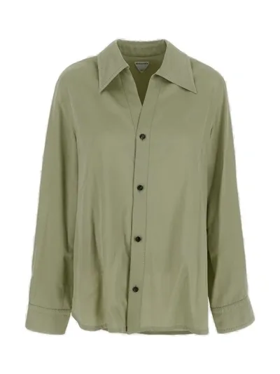 Bottega Veneta Twill Shirt In Multicolor