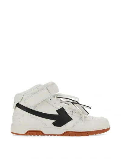 Off-white Out Of Office Mid-top Calf Leather Sneakers