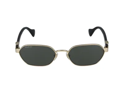 Gucci Eyewear Round Frame Sunglasses In Black