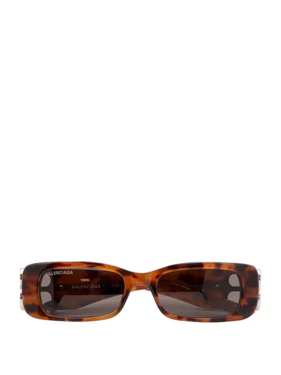 Balenciaga Eyewear Rectangle Framed Sunglasses In Multi