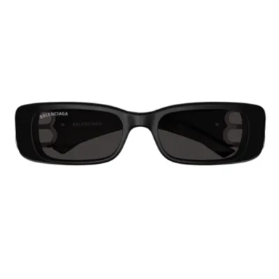 Balenciaga Eyewear Rectangular Frame Sunglasses In Black