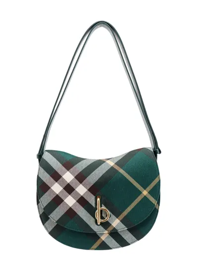 Burberry Rocking Horse Shoulder Bag In Green